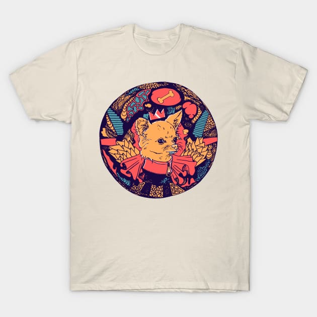 Retro Triad Circle of the Chihuahua T-Shirt by kenallouis